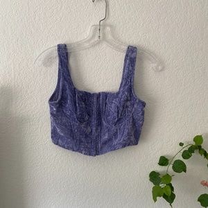 Soft Purple corset top ☂️⚡️💫